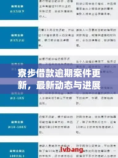 寮步借款逾期案件更新,最新動態與進展