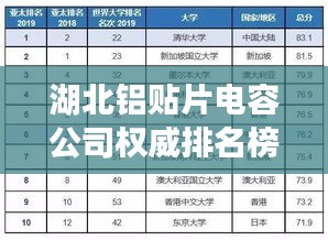 湖北鋁貼片電容公司權威排名榜單揭曉!