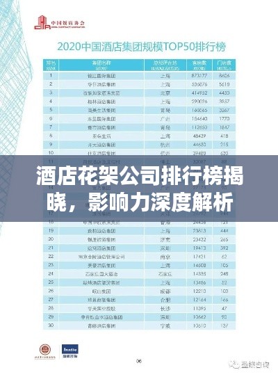 酒店花架公司排行榜揭曉,影響力深度解析