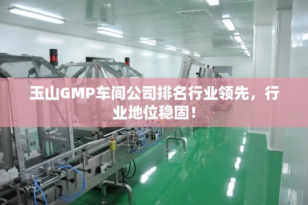 玉山GMP車間公司排名行業領先,行業地位穩固!