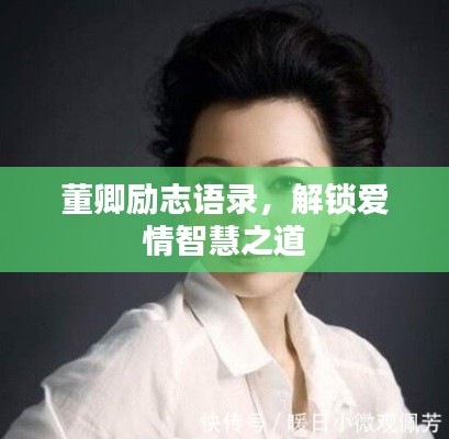董卿勵志語錄,解鎖愛情智慧之道