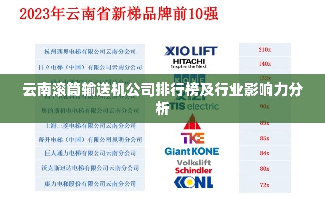 云南滾筒輸送機公司排行榜及行業影響力分析