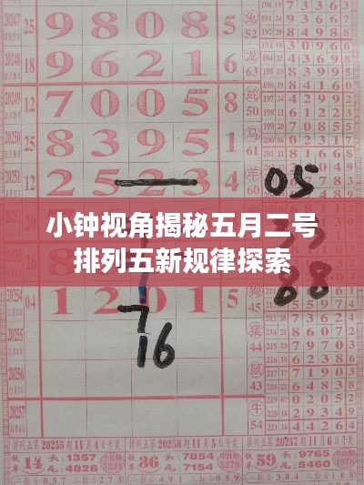 小鐘視角揭秘五月二號排列五新規律探索
