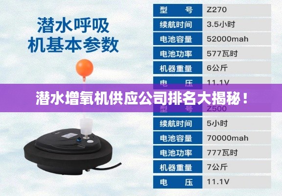 潛水增氧機供應公司排名大揭秘!