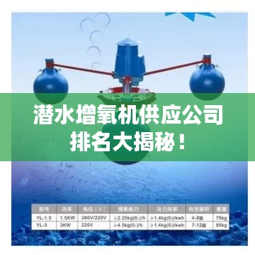 潛水增氧機供應公司排名大揭秘!