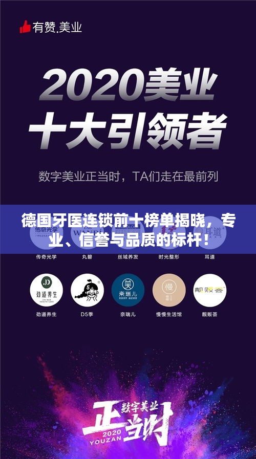 德國牙醫連鎖前十榜單揭曉,專業、信譽與品質的標桿!