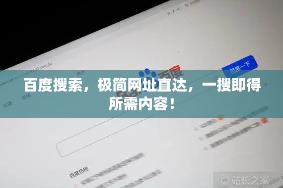 百度搜索,極簡(jiǎn)網(wǎng)址直達(dá),一搜即得所需內(nèi)容!