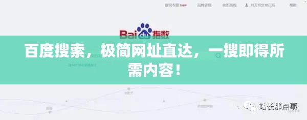 百度搜索,極簡網址直達,一搜即得所需內容!
