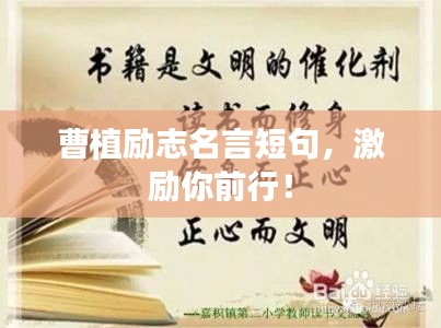 曹植勵志名言短句,激勵你前行!