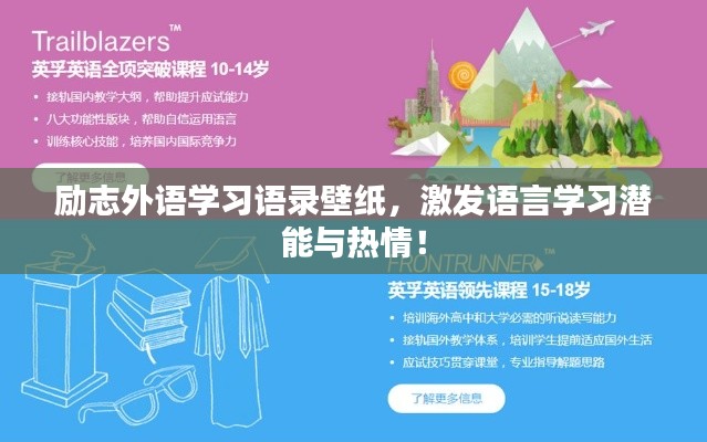 勵志外語學習語錄壁紙,激發語言學習潛能與熱情!