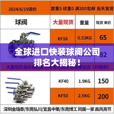 全球進(jìn)口快裝球閥公司排名大揭秘!