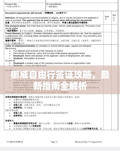 挪威自由行簽證攻略,最新指南全解析