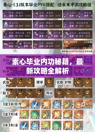 素心畢業(yè)內(nèi)功秘籍,最新攻略全解析