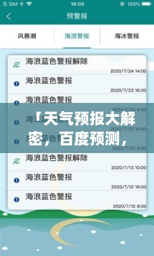 「天氣預報大解密,百度預測,輕松掌握未來天氣變化!」