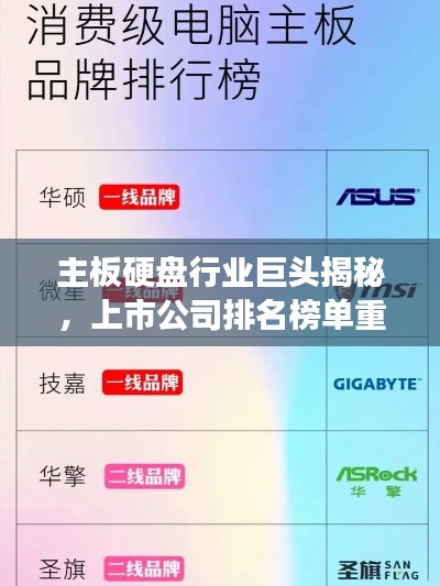 主板硬盤行業巨頭揭秘，上市公司排名榜單重磅出爐！