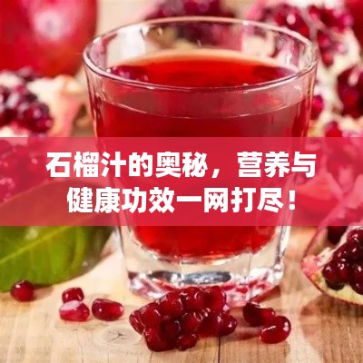 石榴汁的奧秘，營養與健康功效一網打盡！