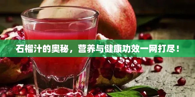 石榴汁的奧秘,營養與健康功效一網打盡!