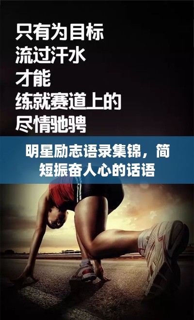 明星勵志語錄集錦,簡短振奮人心的話語