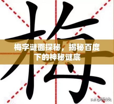 梅字謎面探秘,揭秘百度下的神秘謎底