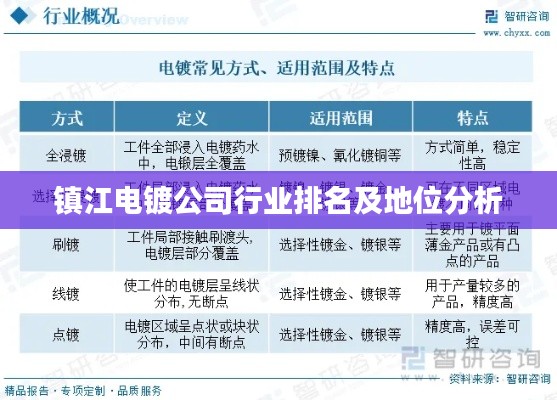 鎮(zhèn)江電鍍公司行業(yè)排名及地位分析