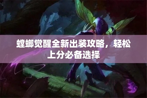 螳螂覺醒全新出裝攻略,輕松上分必備選擇