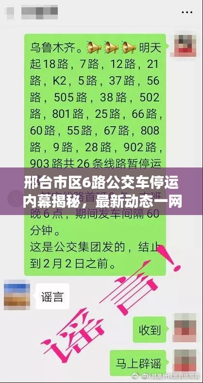 邢臺(tái)市區(qū)6路公交車停運(yùn)內(nèi)幕揭秘,最新動(dòng)態(tài)一網(wǎng)打盡