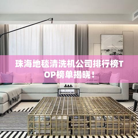 珠海地毯清洗機公司排行榜TOP榜單揭曉!