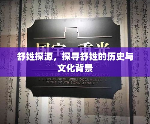 舒姓探源,探尋舒姓的歷史與文化背景