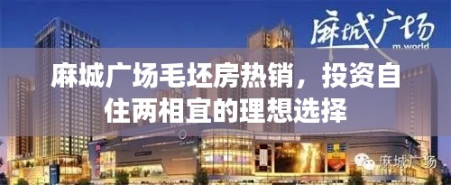 麻城廣場毛坯房熱銷，投資自住兩相宜的理想選擇