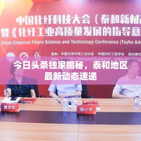 今日頭條獨家揭秘,泰和地區最新動態速遞