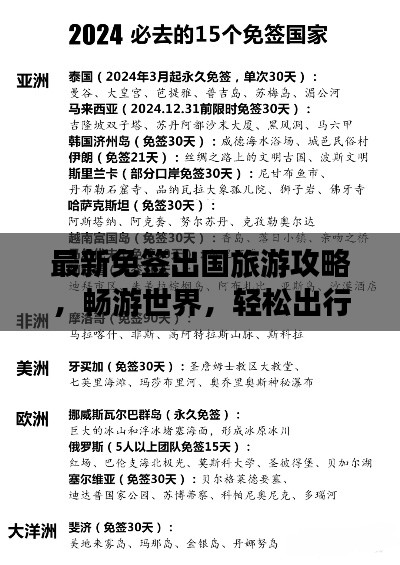 最新免簽出國旅游攻略,暢游世界,輕松出行不再繁瑣