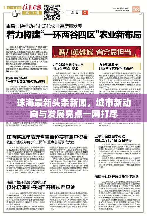 珠海最新頭條新聞,城市新動向與發展亮點一網打盡