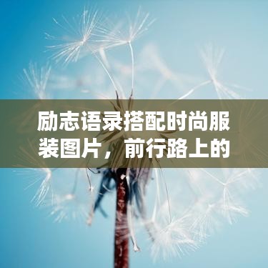 勵志語錄搭配時尚服裝圖片,前行路上的靈感源泉