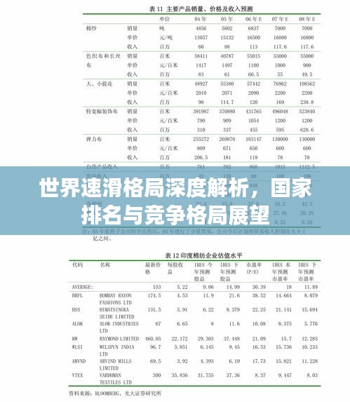 世界速滑格局深度解析,國家排名與競爭格局展望