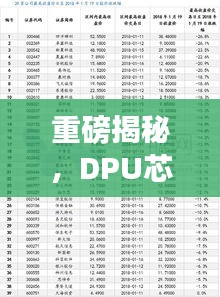 重磅揭秘,DPU芯片公司排名及行業(yè)深度剖析!