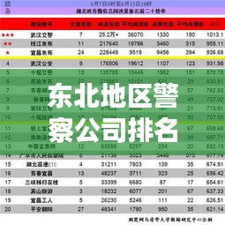 東北地區(qū)警察公司排名揭秘，影響力與實力并存的警務巨頭榜單