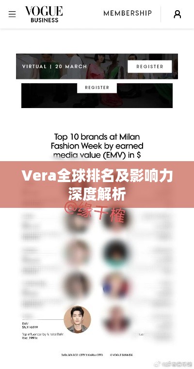 Vera全球排名及影響力深度解析