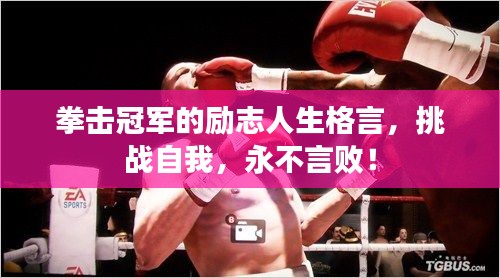 拳擊冠軍的勵(lì)志人生格言,挑戰(zhàn)自我,永不言敗!